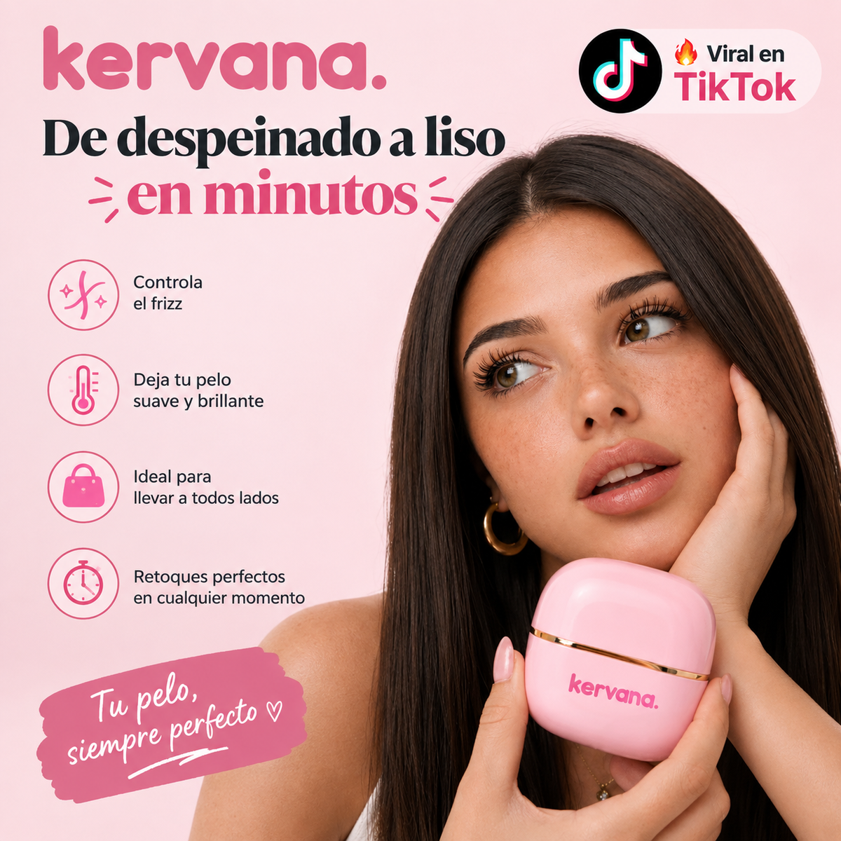 Kervana® Mini Alisador Portátil Inalámbrico