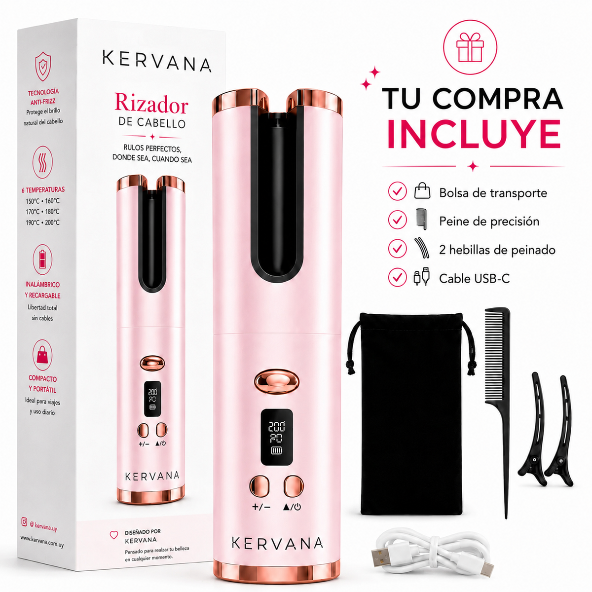 Kervana® Rizador Portátil