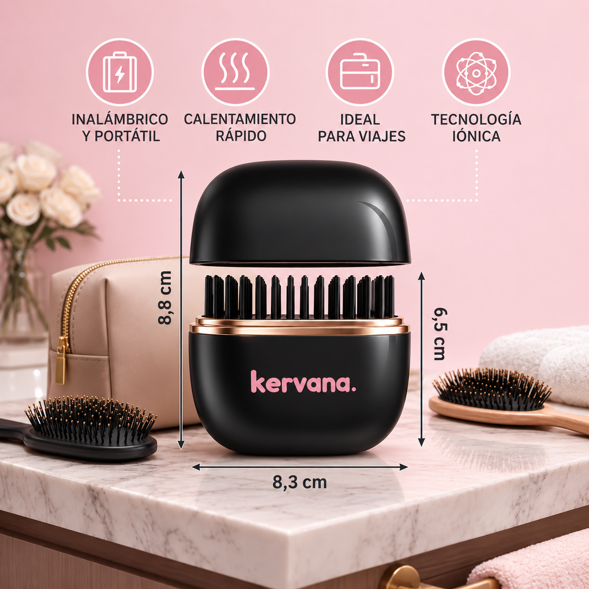 Kervana® Mini Alisador Portátil Inalámbrico