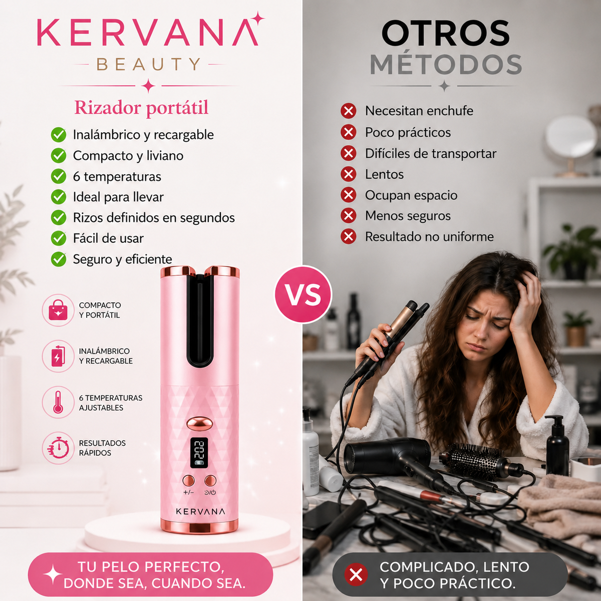 Kervana® Rizador Portátil