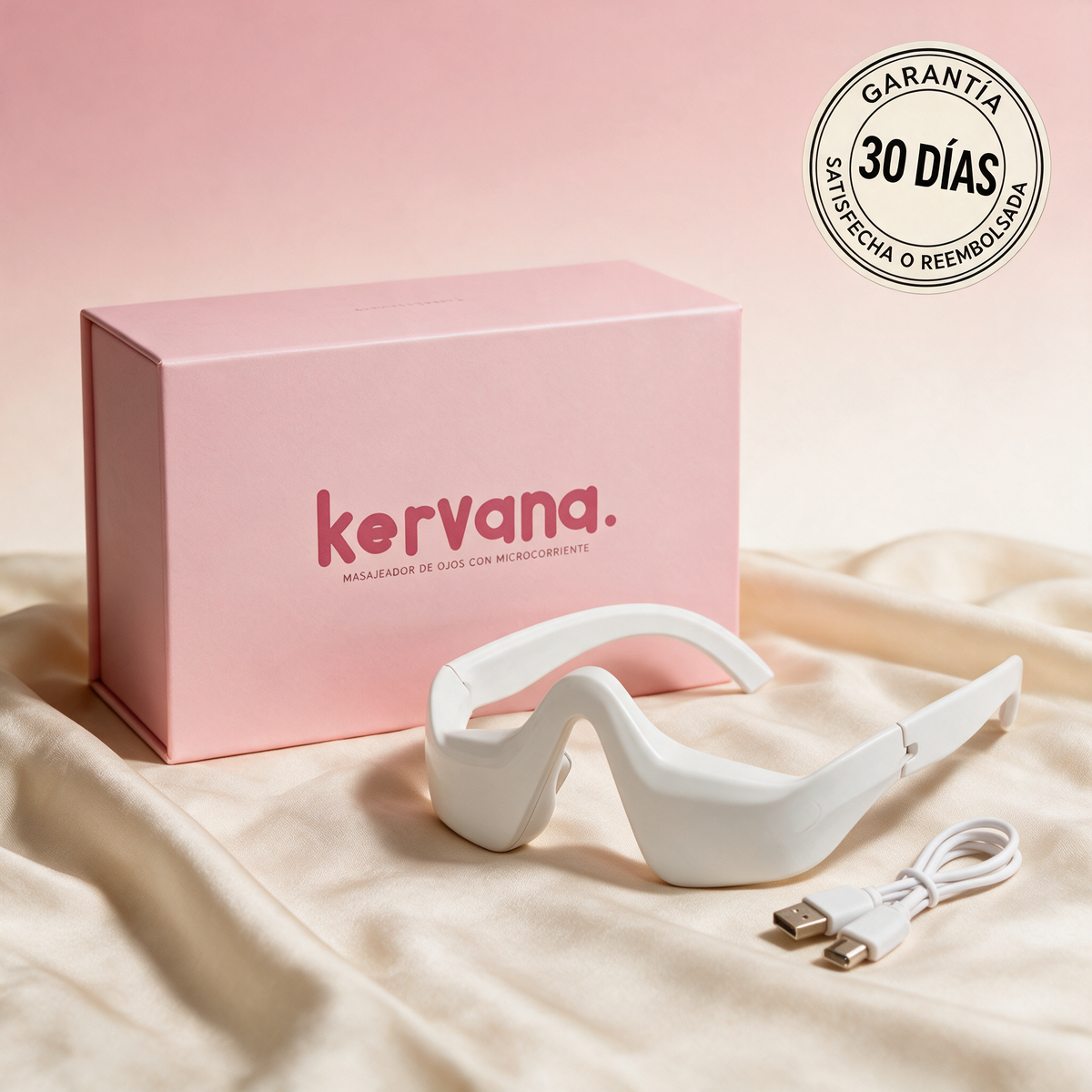 Kervana® Masajeador de Ojos con Luz Roja