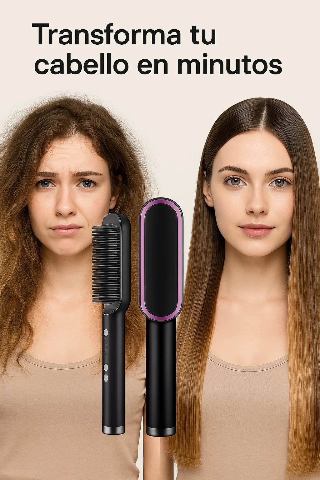 KERVANA® Cepillo Alisador de Cabello