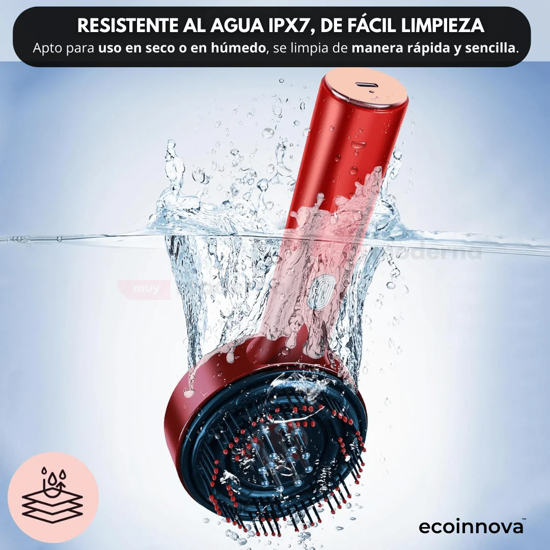 Kervana® Peine Masajeador con Luz Roja