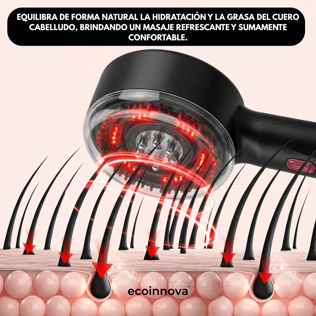 Kervana® Peine Masajeador con Luz Roja